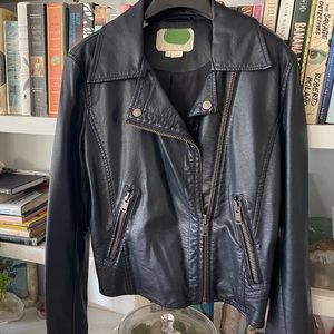 Anthropologie Vegan Leather Jacket, Small
